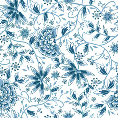 Vintage PAttern FLoral Blossom Design Illustration