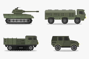 Fototapeta premium Military vehicles
