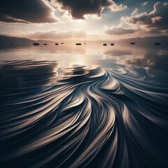 Wind Textures The wind creates ripples on the water's surface ad