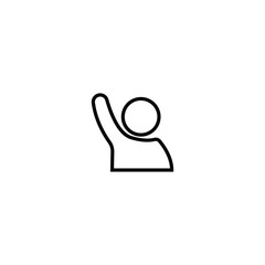 handing human icon lifting people grey vector for your website and project eps10 answer or participate education people