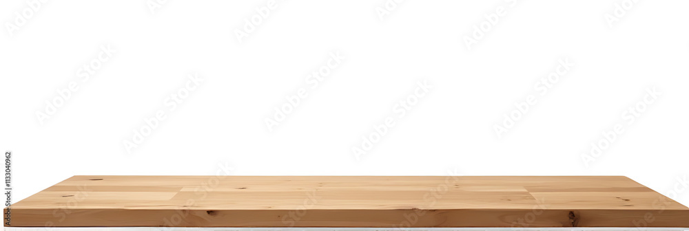 Poster A wooden tabletop set against a clean white background with a clipping path for easy image editing and manipulation purposes._00002_