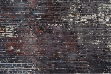  Dark red wall of old abandoned industrial building. Detailed photo textured background