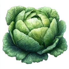 Obraz premium Cabbage garden illustration