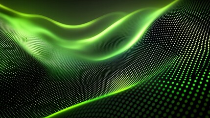 Obraz premium Futuristic green abstract background design