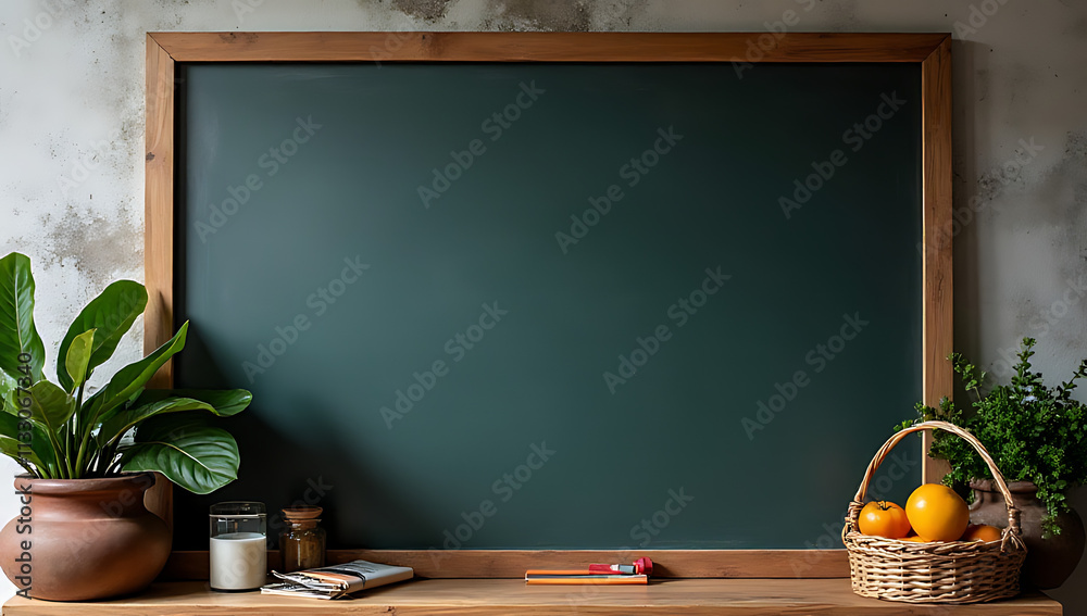 Aufkleber A colorful blackboard features a clean layout with ample space for notes, utilizing modern material design elements in its aesthetic._00002_