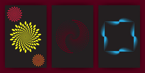 collection of pattern vector backgrounds with simple patterns. Abstract colorful funky backgrounds for cards, posters, covers, banners, or branding.vector illustration