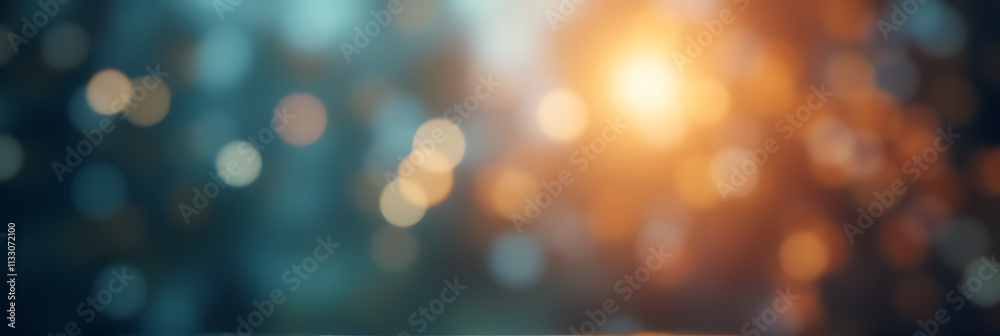 Poster A blurred bokeh effect is used in photography to create a beautiful and visually interesting abstract background image._00001_