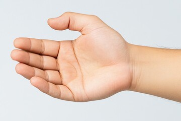 A professional demonstrating a wrist exercise to reduce strain from repetitive typing