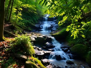 stream in the forest 