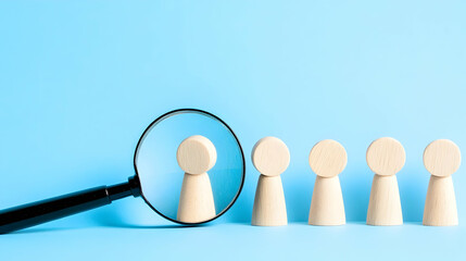 Obraz premium Illustration: Talent Search, Recruitment Process