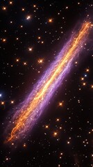 A stunning cosmic view of a galaxy's vibrant gas and dust, showcasing the universe's beauty.