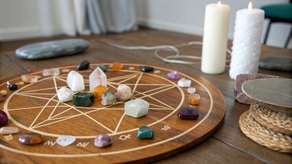 Mabon crystal grids for autumn equinox meditation and ceremony