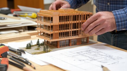 Creating architectural models workshop educational content indoor close-up design process insights
