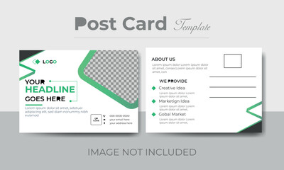 Modern Creative Post Card design template 