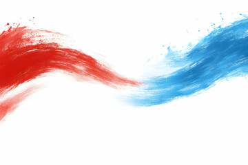Abstract Red Blue Paint Strokes Background