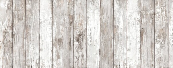Fototapeta premium A textured, weathered wooden surface in pale tones, featuring vertical planks with a rustic finish, perfect for backgrounds or interior design.