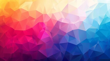 Obraz premium An Abstract Geometric Pattern Featuring Vibrant Colors and Striking Triangular Shapes Throughout its Design