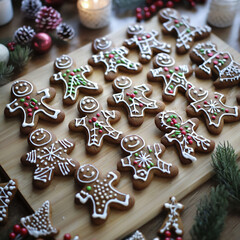  a diy christmas gingerbread men project featuring beautifully decorated g