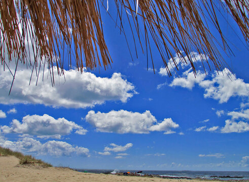 cielo, quincho, verano,en la playa
