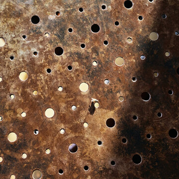 Perforated metal texture