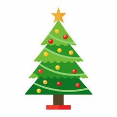 Fototapeta premium christmas tree illustration