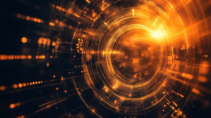 Obraz premium Futuristic Sci-Fi Background with Tech Elements and Animation Effects