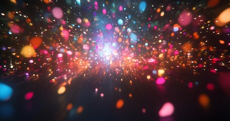 Colorful fireworks lighting night sky for celebration events.