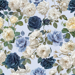 Lovely and Beautiful Spring Flowers Pattern for Fabric, Wallpaper, and More