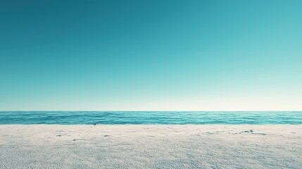 Fototapeta premium Clear Blue Sky A vast, uninterrupted expanse of clear blue sky, ideal as a simple and clean background for various design projects.