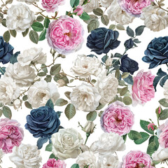 Lovely and Beautiful Spring Flowers Pattern for Fabric, Wallpaper, and More