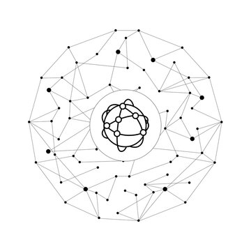 recommend clip art: IoT cloud connectors, connected web black dots, big data network concept, business connection with global data, cloud technology