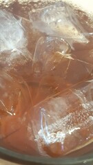 Fototapeta premium Iced Coffee Cream and Tea, Black Tea and Ice