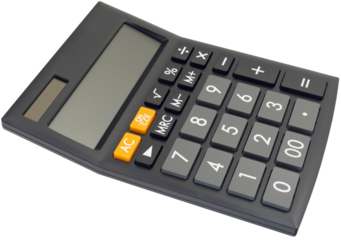 new large calculator with a solar panel