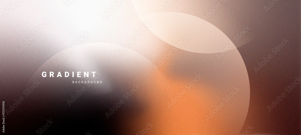 Poster Minimalist gradient background with circular overlays. 