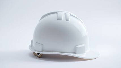 Fototapeta premium White Safety Helmet, Construction Hat, Hard Hat PNG, Isolated, High-Resolution, Professional Photo