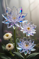 Beautiful spectrum chrysanthemums flower, showcasing a stunning array of colors and intricate petal patterns, creating a mesmerizing visual effect. Created with generative AI