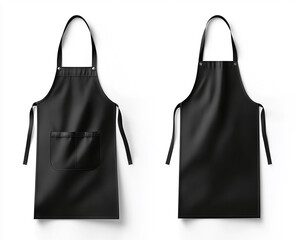 Black apron isolated on a white background