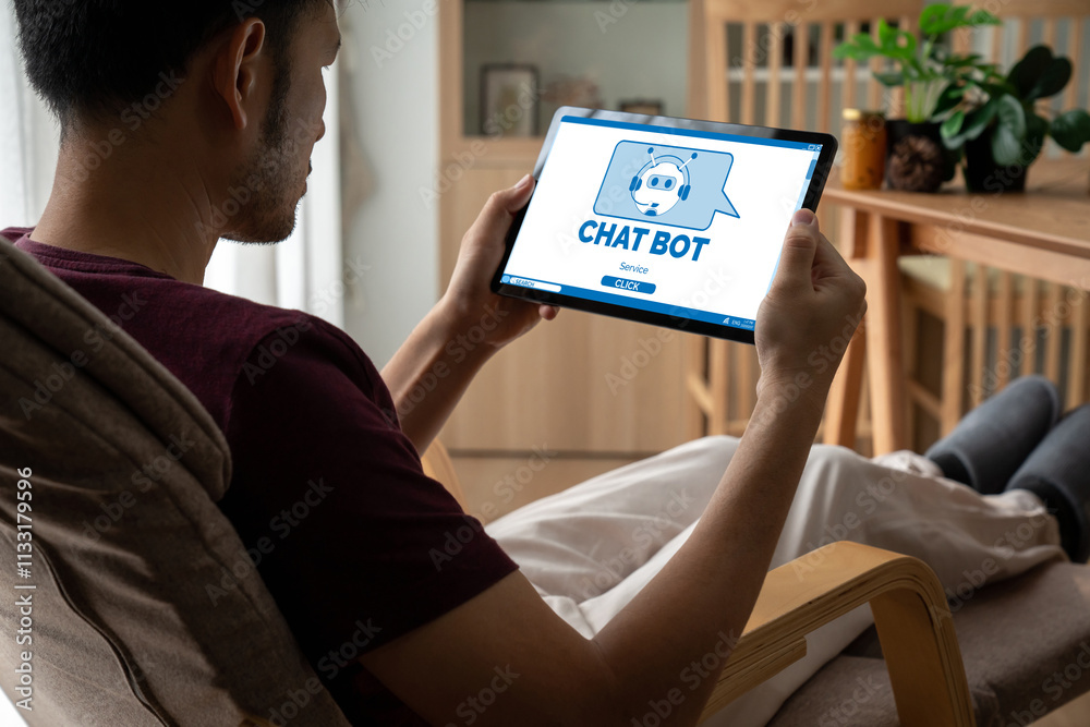 Poster chatbot software application for modish online business that automatically reply to customer questio