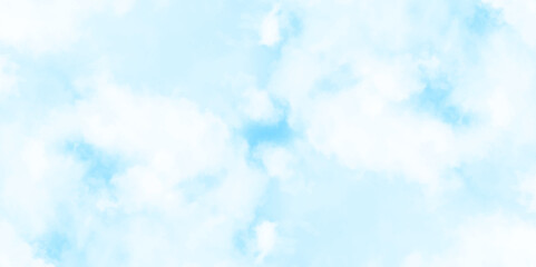 Blue sky with clouds.