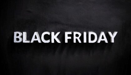 Obraz premium Black Friday Bold Text on Dark Leather Background. Ideal for Sales Promotions, Marketing Campaigns, Retail Discounts, or Website Banners to Highlight Holiday Shopping Deals and Offers