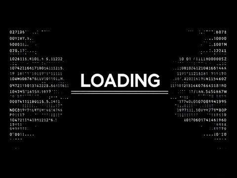 Loading, Progress, Bar, Screen, Digital, Display, Technology, Data, Code, Matrix, Numbers, Letters, Symbols, Black, White, Monochrome, Minimalist, Modern, Futuristic, Computer, Monitor, Interface, GUI - Powered by Adobe