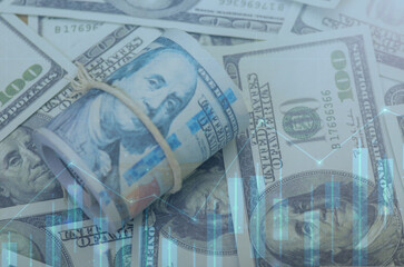 The image evokes a sense of financial wealth and the potential for both growth and risk in the...