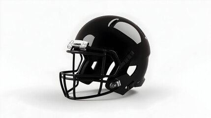 Fototapeta premium A clean, minimalist design of a football helmet, using basic shapes and no extra details. Minimalist football helmet.