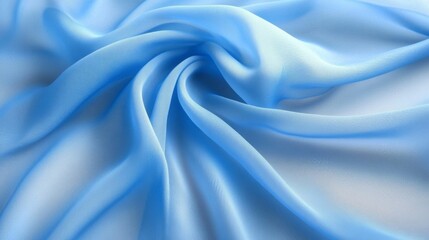 Obraz premium Abstract Draped Light Blue Fabric Texture
