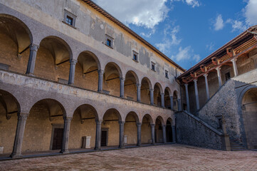 Fototapeta premium Bracciano, Italy. The Orsini-Odescalchi Castle, also known as Bracciano Castle