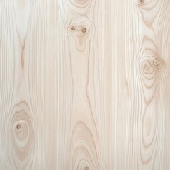 A light-colored wooden surface with visible grain patterns and knots, showcasing a natural and smooth texture.