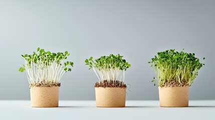 Fototapeta premium Nutrient benefits of sprouted seeds an educational infographic