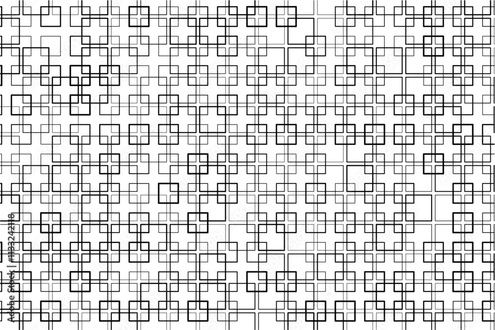 Fototapete symmetrical pattern of interwoven squares creating a sense of movement.