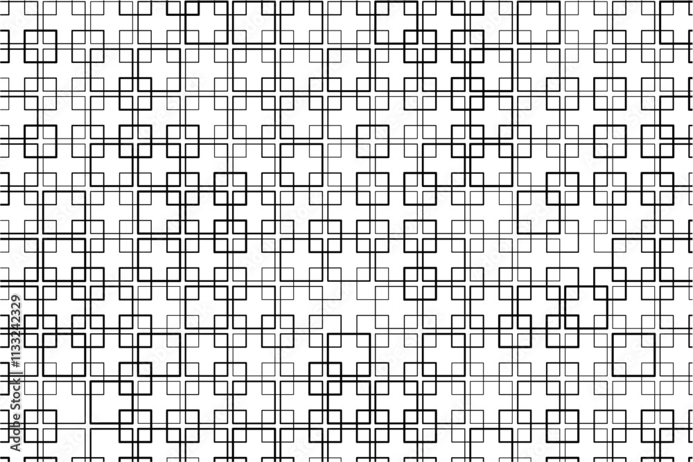 Fototapete symmetrical pattern of interwoven squares creating a sense of movement.