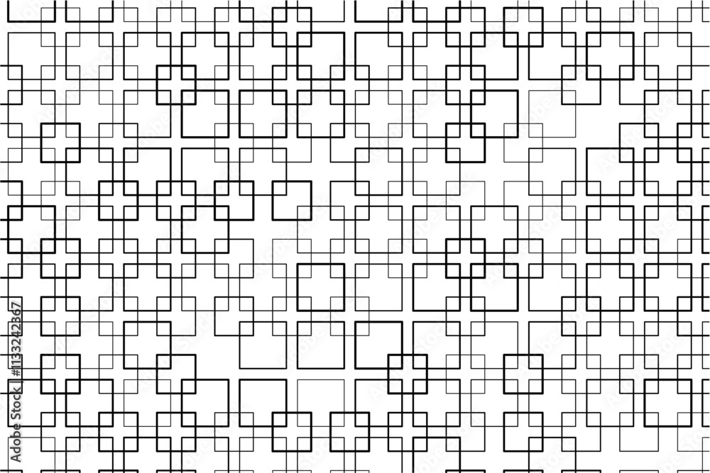 Fototapete dynamic square intersections form a bold, geometric design pattern